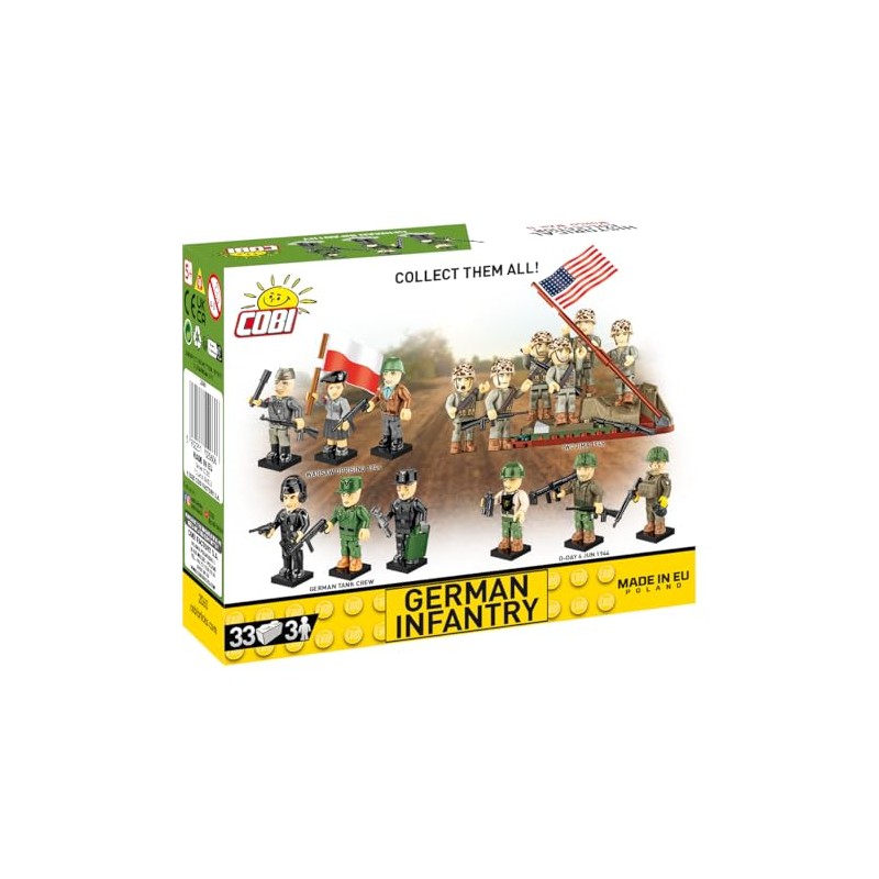 Cobi Historical Collection 2060 German Infantry Pack of 3 2060