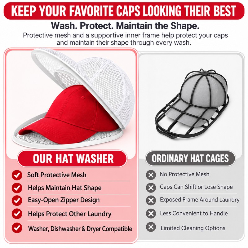2 Pack Hat Cleaner for Washing Machine – Protective Cap