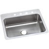 Elkay DSESR127224 Dayton Single Bowl Dual Mount Stainless Steel Sink,