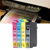 4Pcs Printer Cartridge BK C M Y Clear Fadeless Print
