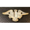 Gold Tone Eagle Crest Epluribus Unum Pot metal emblem 3.5”