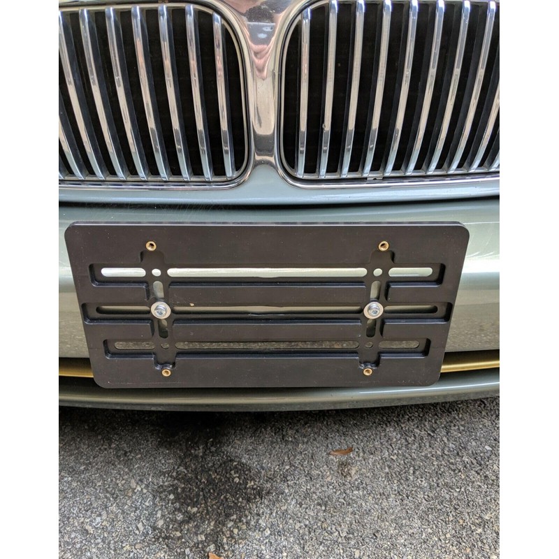 2 Front Bumper License Plate Tag Holder Mount Mounting Relocator