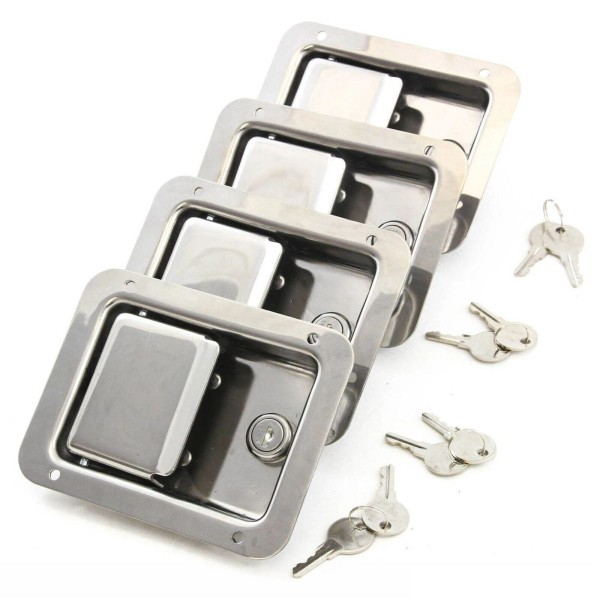 Unbranded/Generic 5.5"*4.25" 4-Trailer Paddle Door Latch Handle RV Truck Tool