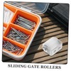 IWOWHERO Stainless Steel Sliding Gate Roller Guide with Nylon Wheel