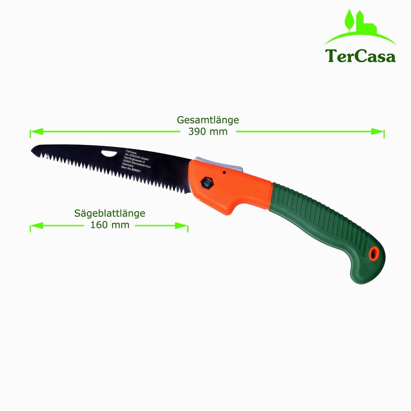 TerCasa® Folding Hand Saw, Garden Folding Saw with Safety Lock,