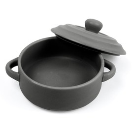 Stoneware Brie Cheese Baking Dish and Warmer with Lid - Oven Safe - Great for Charcuterie Board and Grazing Table Accessories - Perfect for Camembert, Baked Brie, Fondue, Dip - Oven Safe Ceramic Crock