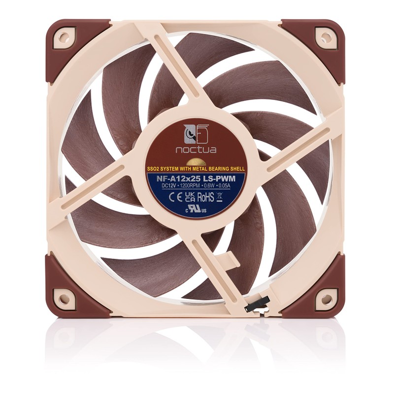 Noctua NF-A12x25 LS-PWM, Ultra Quiet Silent Fan, 4-Pin (120mm, Brown)