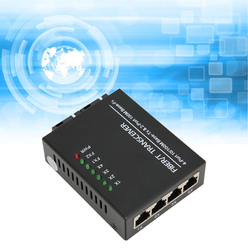 Fiber Transceiver Tx1310nm/Rx1550nm Single Fiber Single Mode RJ45 Port Optical