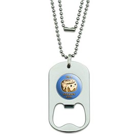 GRAPHICS & MORE I'm A Cinnamon Roll Kawaii Military Dog Tag Bottle Opener Pendant