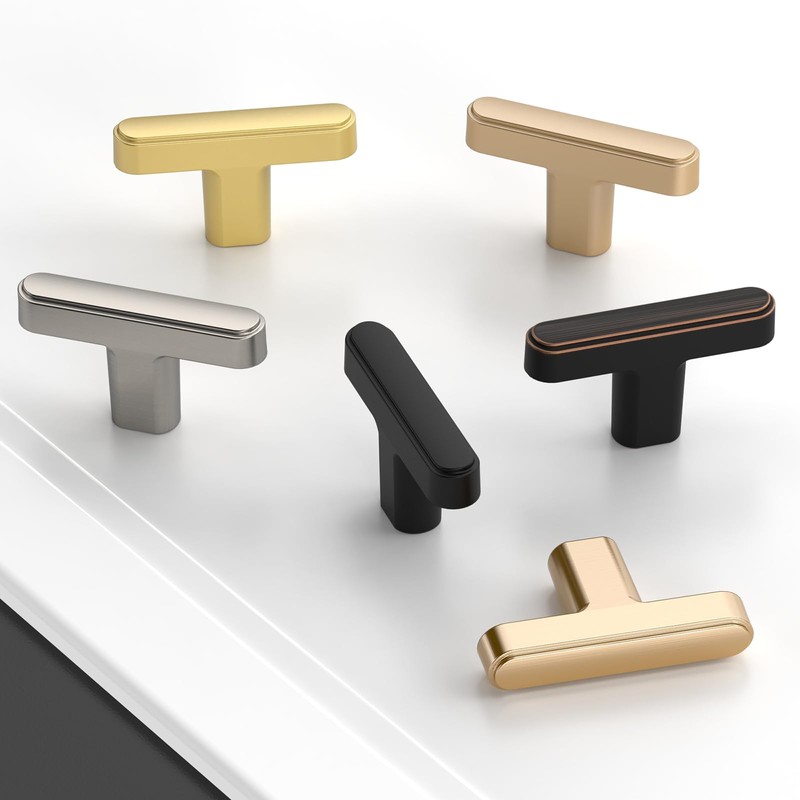 Amerdeco 10 Pack Oil Rubbed Bronze Cabinet Knobs 1.46 Inch(37mm)