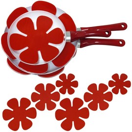 AIXXCUVQ 24pcs/Set Stack with Confidence Using Felt Pan Protectors for Stacking Saucepan Protectors for Stacking Cloth, C