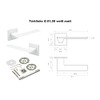 HEXIM Ricardo Borelli Q01 Door Handle, Toilet / Bathroom Door