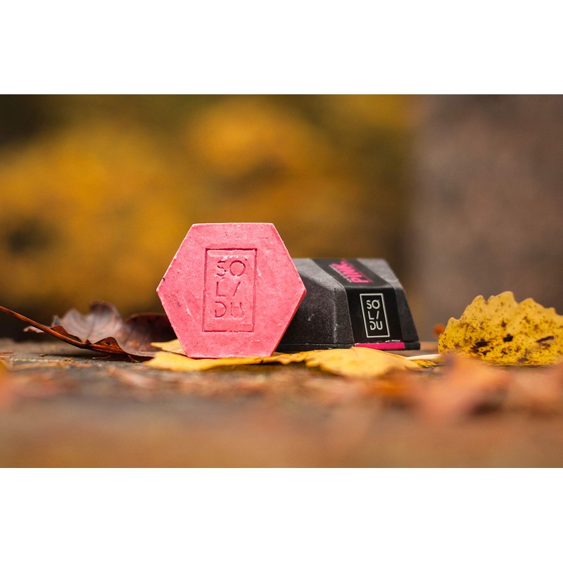 Solidu Pink Solid Shampoo Bar for Normal Hair 65g