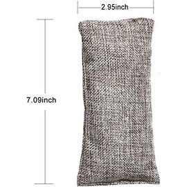 Yueiehe 12 Packs Natural Air Purifying Bag, Shoe Deodorizer and Odor Eliminator, 100% Natural Activated Bamboo Charcoal Non-Toxic, (75g Each Pack)