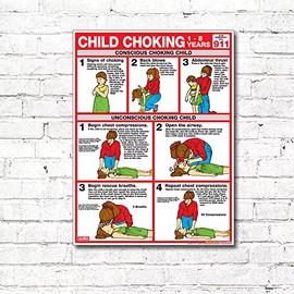 ALGRA Choking for Children 18" X 24" Laminated Poster