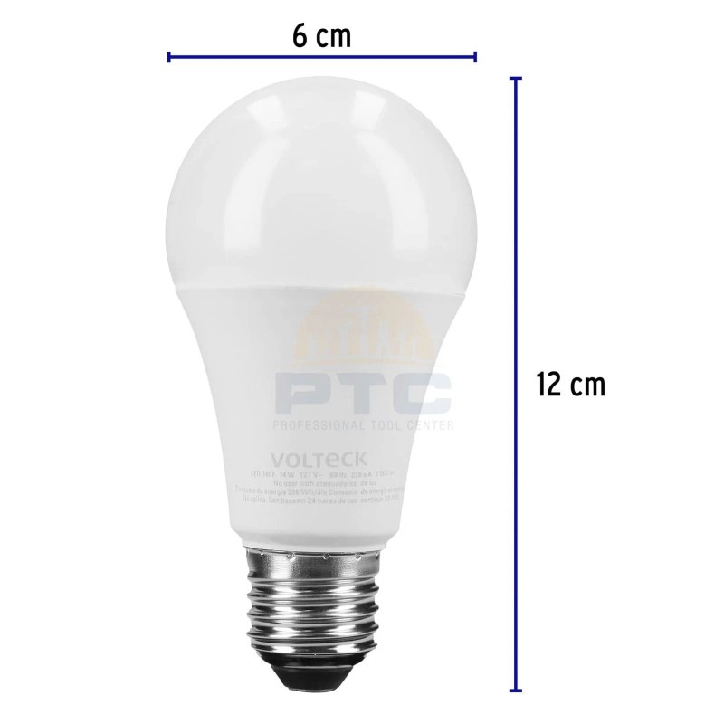 Volteck LED-100FX4 Pack of 4 LED lamps A19 14 W