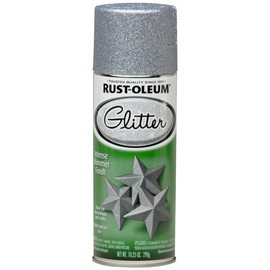 Rust-Oleum 267734 Specialty Glitter Spray, 10.25 Ounce (Pack of 1), Silver