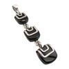 SilverStarJewel Collar largo cuadrado de plata de ley con colgante