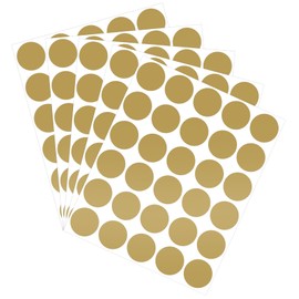 90 Pack Scratch Off Labels Stickers, 3 Sheets 1" Round Self-Adhesive Stickers for DIY Scratch Off Cards, Reward Cards, Party Favors (Gold)