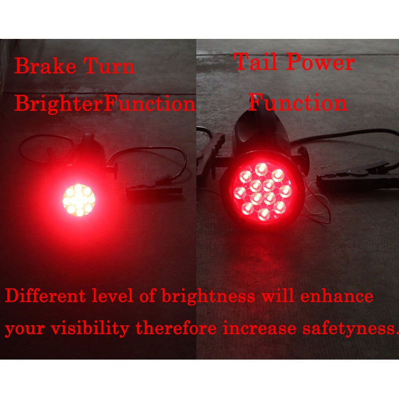 AutoSmart 4" Round LED Stop Turn Tail Light Includes Pair