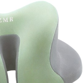 Harilla Gesichtsstützkissen, Gesichtskissen mit nach unten gerichtetem Gesicht, leicht zu reinigen, bequem, multifunktional, für Zuhause, Massage, Kopfstütze, Grau Und Grün