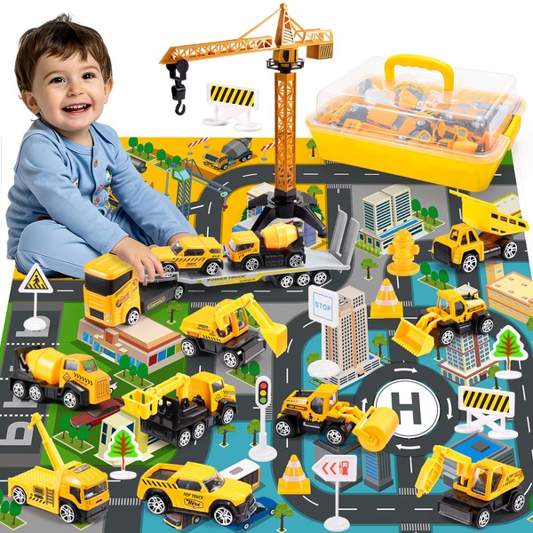 Naxudcoo Construction Toys For 3-7 Year Old Boys: Construction Truck