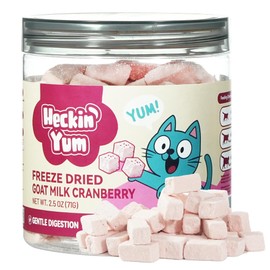 Heckin Yum Freeze Dried Chicken Cat Treats with Goat Milk, Cranberry