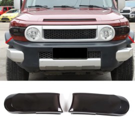 Ynei Smoked Front Turn Signal Cover Blackout Overlay len Fits 2007-2014 FJ Cruiser