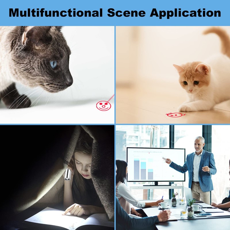 CHUQIANTONG Cat Toys Laser Pointer for Indoor Cat Mouse Toys