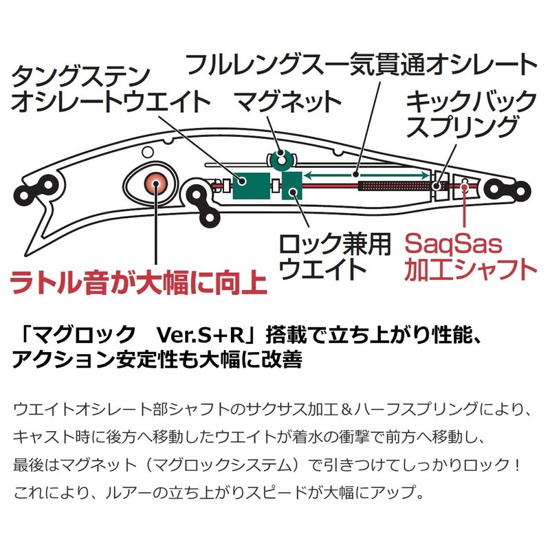 Daiwa R90FSSR Morethan Crosswake Sea Bass Lure, CH Inakko