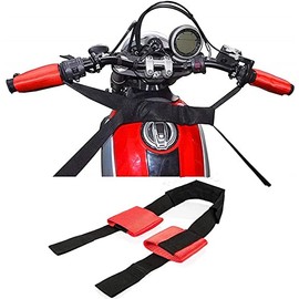 Oldbones Universal Motorcycle Rear & Front Wheel Transport Tie Down Strap Red