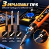 Cordless Soldering Iron Kit for Electronics Repair – Adjustable 300–450°C