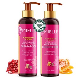 Mielle Organics Pomegranate Honey Moisturizing Detangling Shampoo + Conditioner