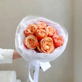 395 Sheets Korean Cotton Floral Tissue Paper for Bouquet Wrapping, 25x30 cm, Waterproof, Multiple Colors
