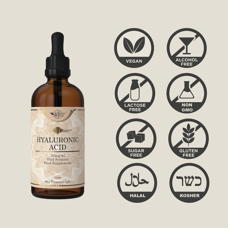 Sky Premium Life Hyaluronic Acid Food Supplement 10mg/ml - 100ml