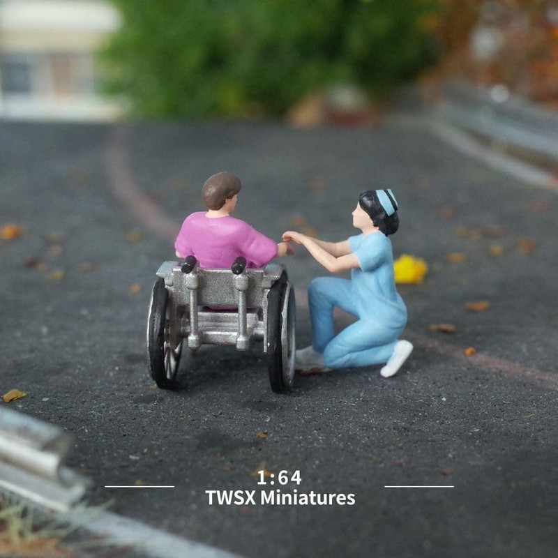 3pcs 1:64 Scale Miniature People for Creative Scenes