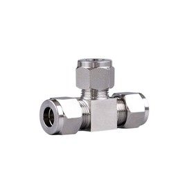 Beduan Pneumatic Stainless Steel 3/8” Compression Fittings Tee Let-Lok Adapter Tube Connector