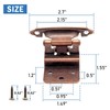 50 Pack (25 Pairs) 3/8 Inch Inset Hinges Oil Rubbed