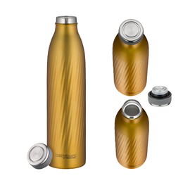 ThermoCafé Drinking Bottle, Insulated Water Bottle, Insulated Bottle, Thermos Flask. 0,75 l Old Gold Twist