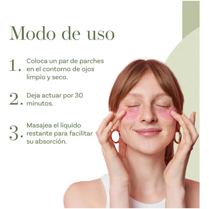 Parches Para Ojeras: De Té Verde Y Agua De Rosas