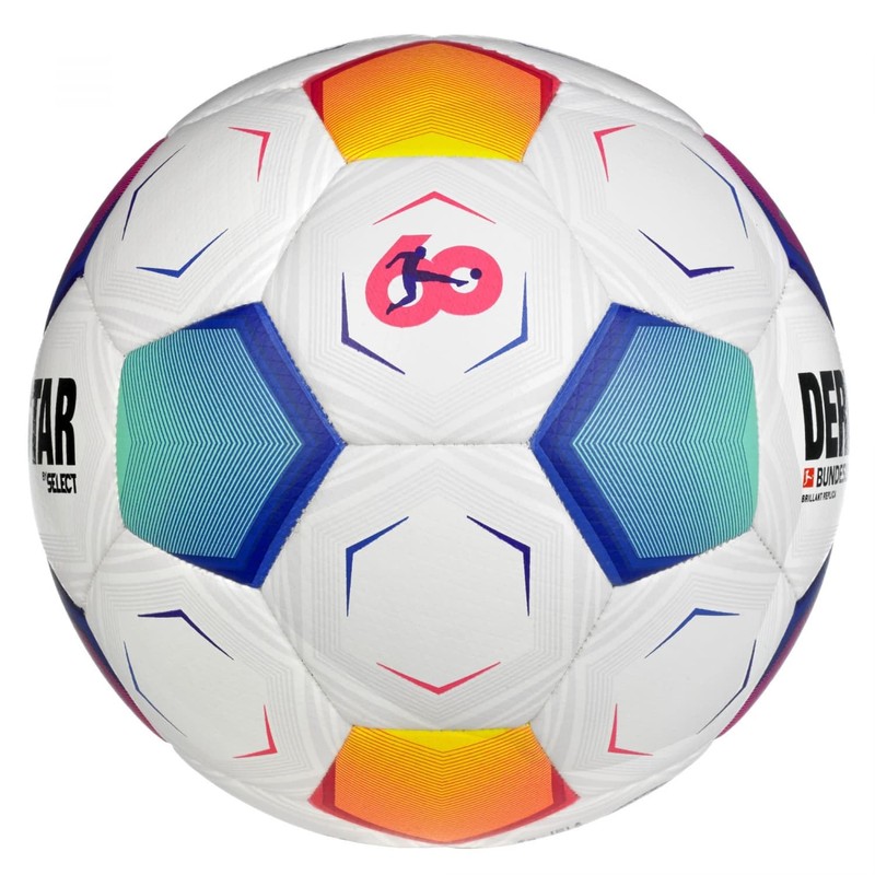 DERBYSTAR Unisex - Adult Bundesliga Brilliant Replica v23 Football, White,