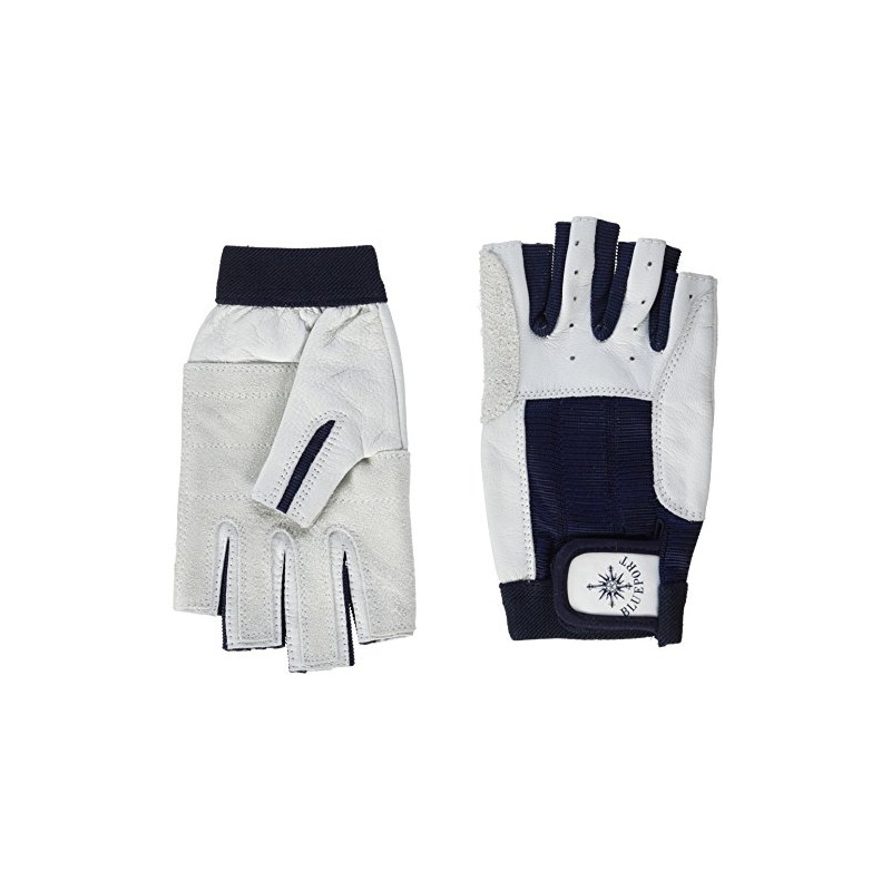 BluePort Segelgloves aus leather - 5 Finger frei M
