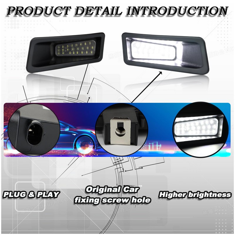 ULTRALTH LED License Plate Light for 2019-2023 Dodge Ram 1500