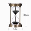 60 Minute Hourglass Sand Timer with Metal Frame, Bronze Big