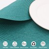 Lake Blue Round Placemats Set of 4 Braided Placemats Plastic