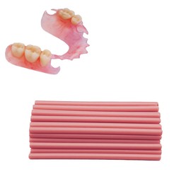 Gum Material - for Repairing Missing Teeth and Smile Improvement. Parts of Partial or Full Dentures