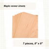 Maple Veneer 8" X 8", 7-Piece