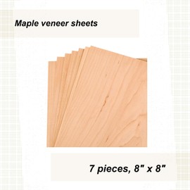Maple Veneer 8" X 8", 7-Piece