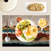 Mountains Sun Nature Scenery Placemats Set of 6,Table Mats Non-Slip