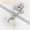 Furniware Pack of 2 Corner Stop Cabinet Hinges, Opening Angle